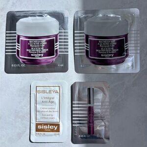 New Set of 4 Sisley Paris Black Rose Cream/Eye Contour Fluid samples